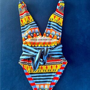 Agua Bendita one piece swim suit, S , Reversible